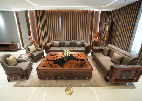 Sofa gỗ óc chó DELICATE SF - 43